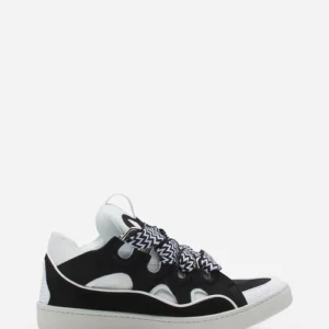 Lanvin Leather Curb Sneakers – Black