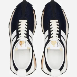 Lanvin Mesh Bumper Sneakers – Navy Blue