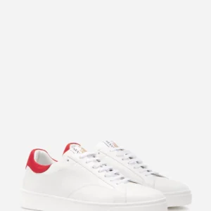 Lanvin Leather DDB0 Sneakers – White/Red